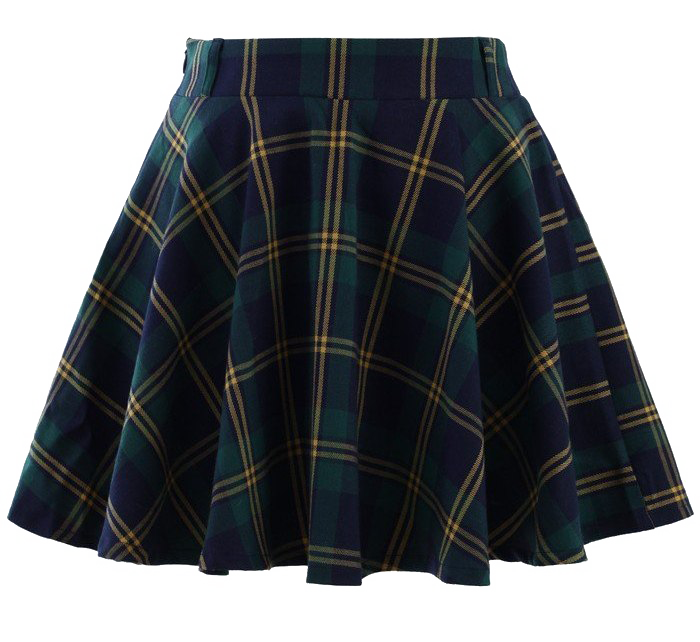 Plaid Skirt PNG Image