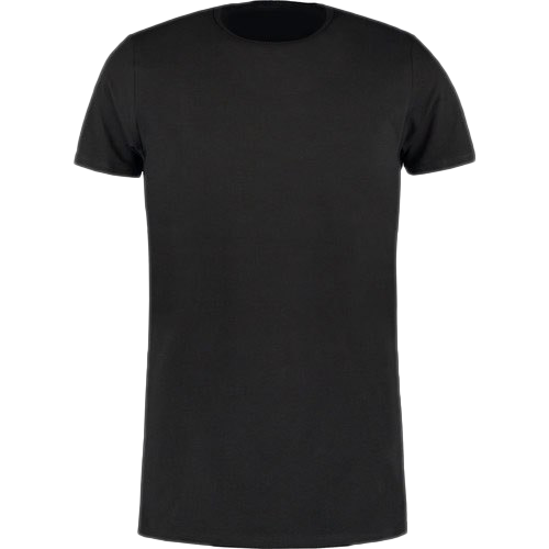 Effen zwarte t-shirt PNG Gratis Download