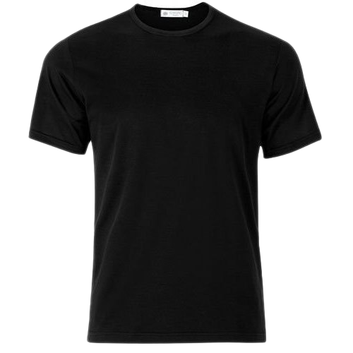 Effen zwart t-shirt PNG hoogwaardig Beeld
