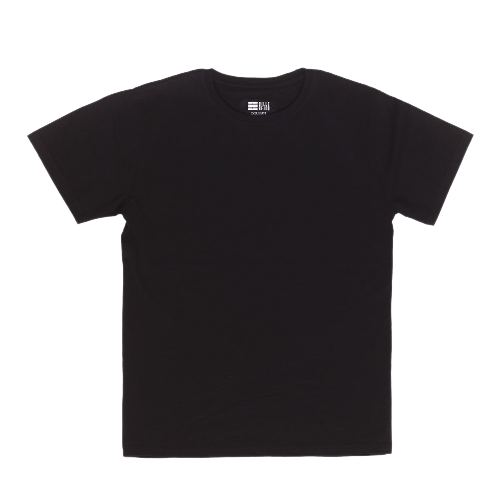T-shirt Noir uni PNG Image