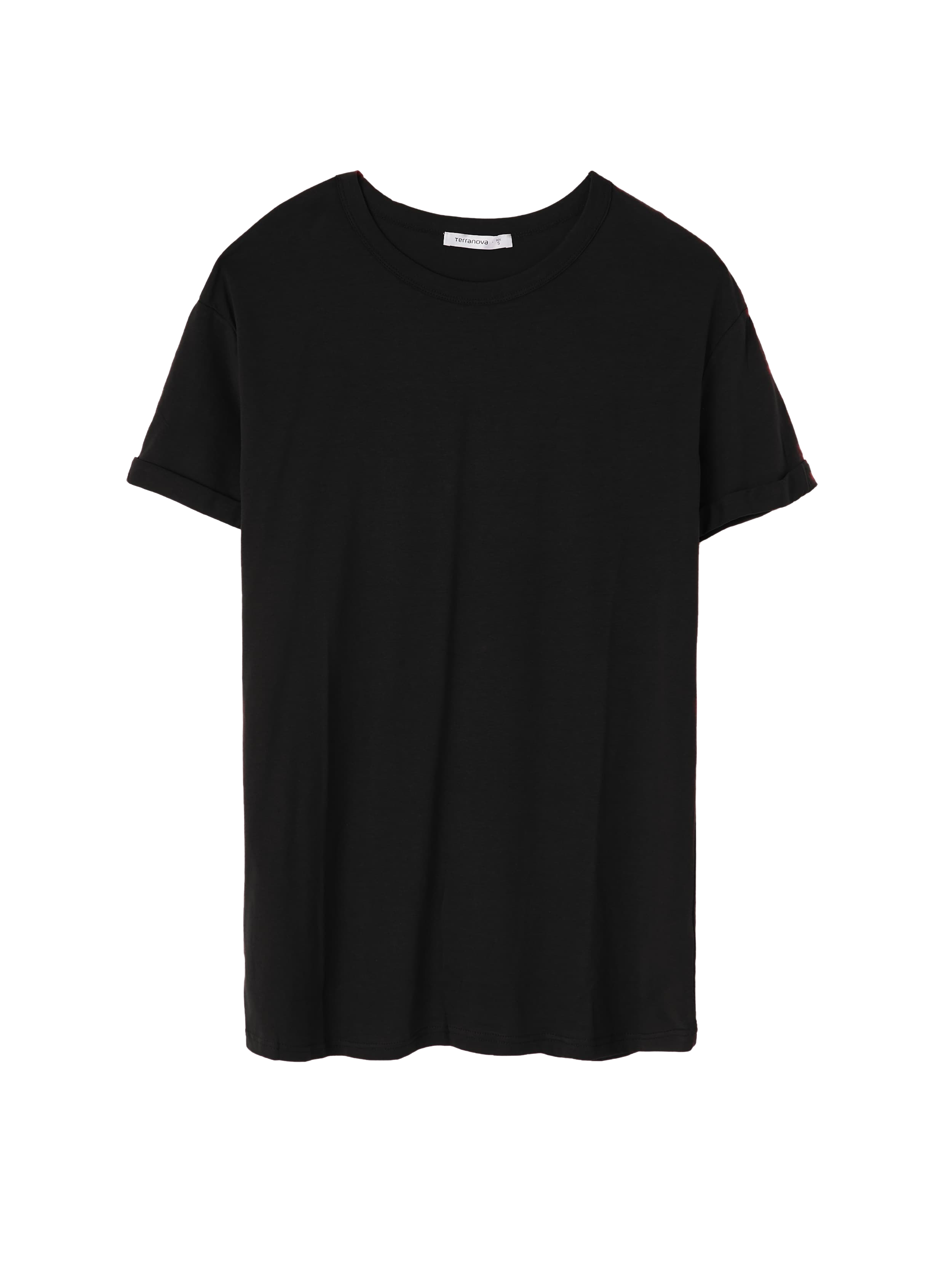 Plain Black T-Shirt PNG Pic