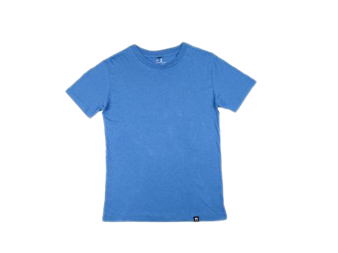 T-shirt biru polos PNG Gambar latar belakang