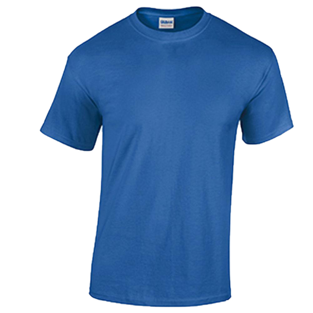 Effen blauwe t-shirt PNG-beeld Transparante achtergrond