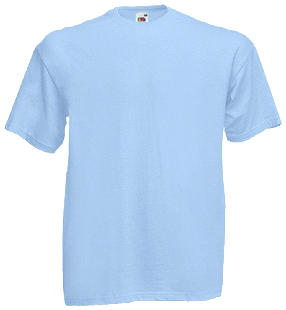 Effen blauw t-shirt PNG-Afbeelding