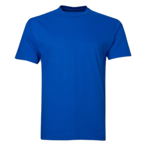 Effen blauw T-shirt PNG-Afbeelding