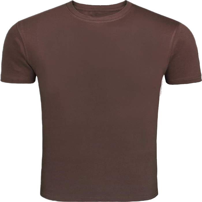 Простая коричневая футболка PNG прозрачное изображение