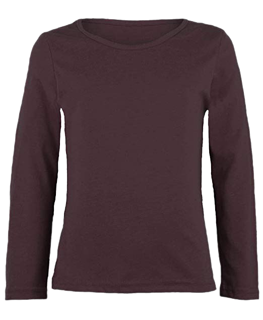 Imagen Transparente de camiseta lisa marrón