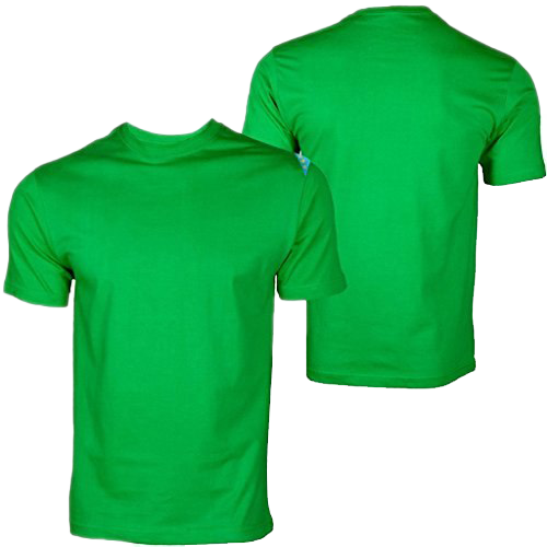 Plain grünes T-Shirt PNG Hochwertiges Bild