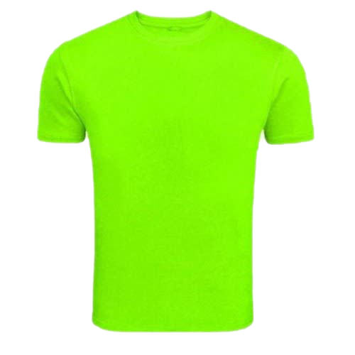 Plain grünes T-shirt Transparentes Bild