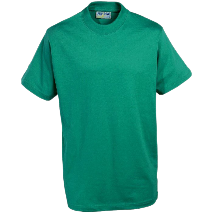 Gambar Transparan T-Shirt Hijau Polos