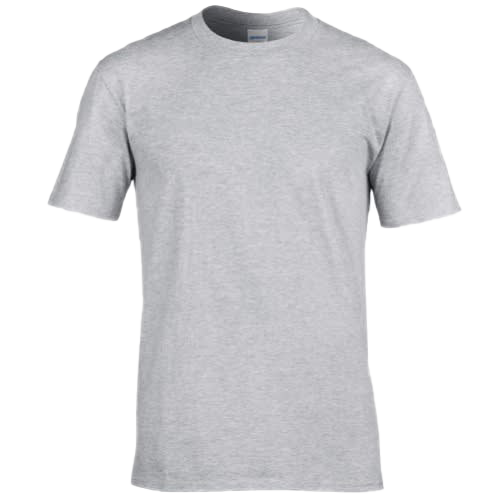 Image PNG T-shirt abu-abu polos