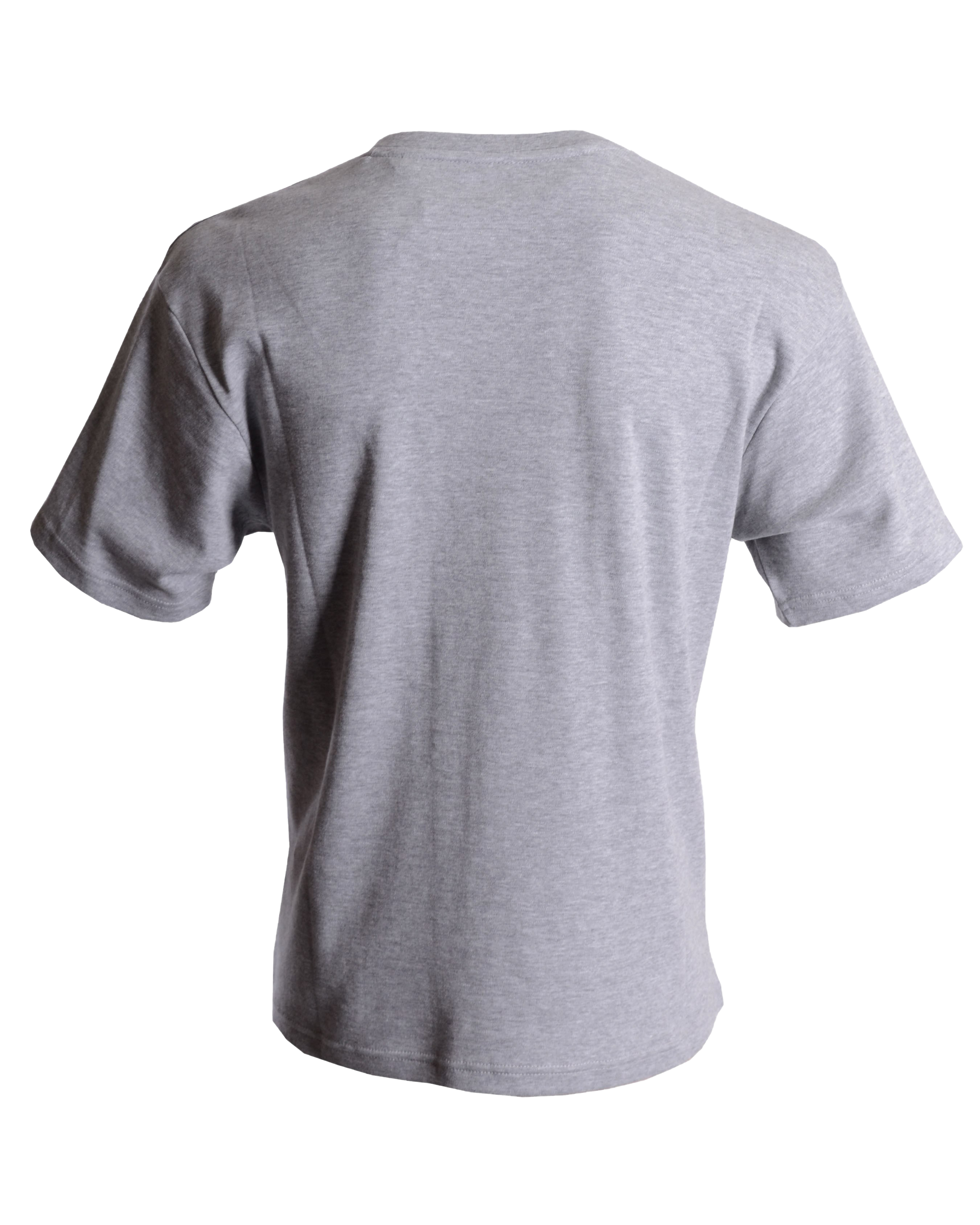 Plain Grey T-Shirt PNG Photo