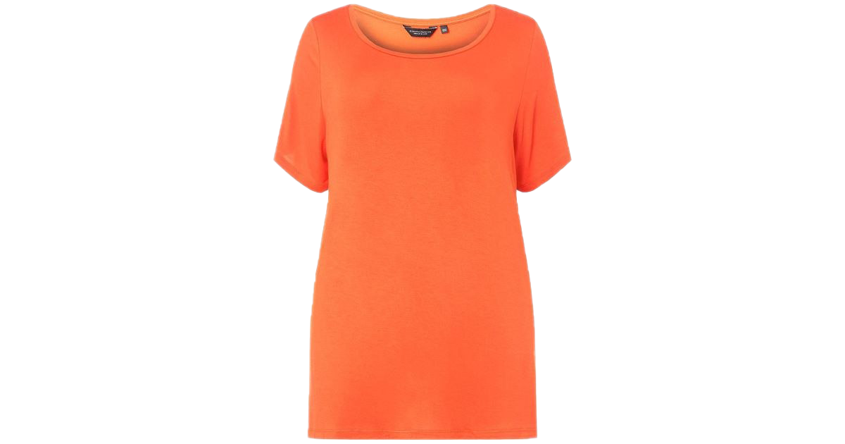 Plain Orange T-Shirt Free PNG Image