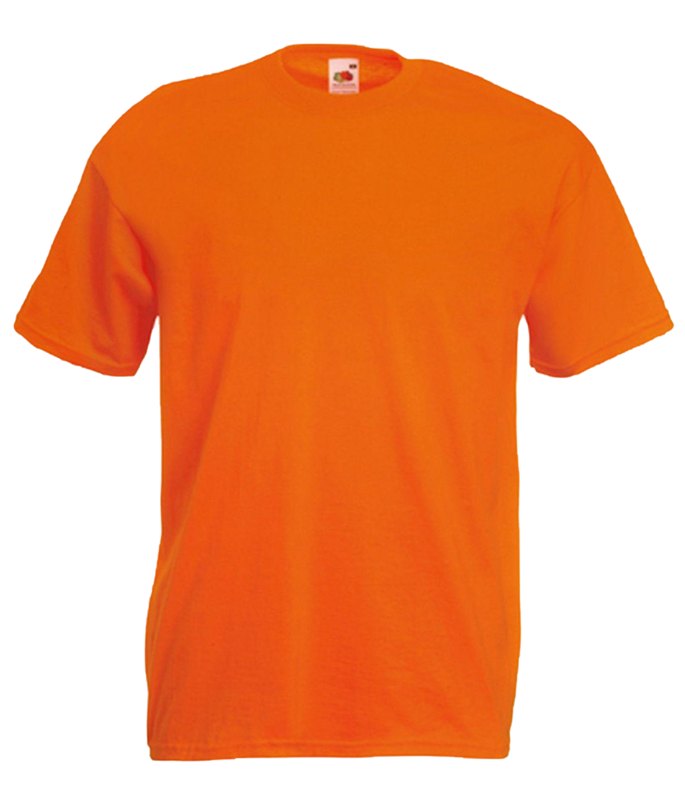 Fondo de imagen de PNG de camiseta naranja lisa