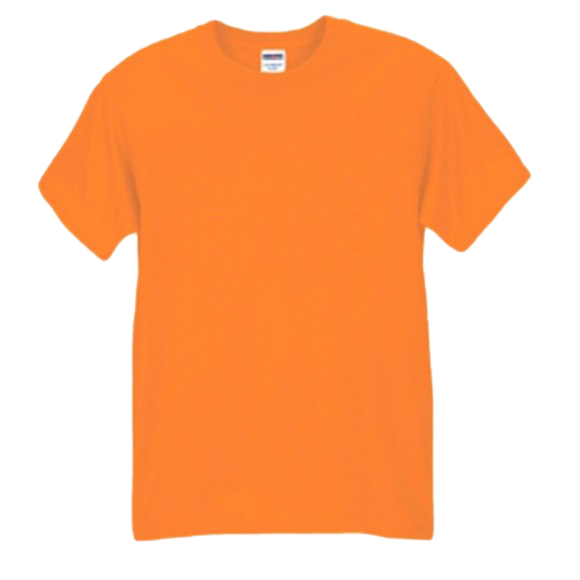 Camiseta de naranja liso PNG Pic