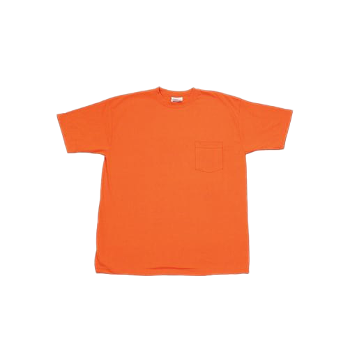 T-shirt laranja simples foto PNG