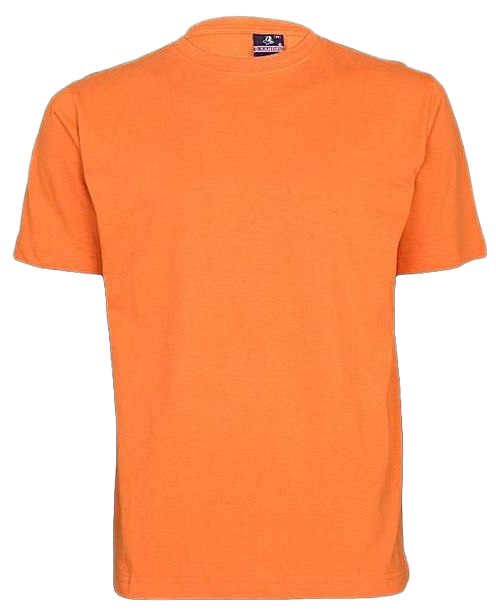 Einfach orange T-Shirt transparentes Bild
