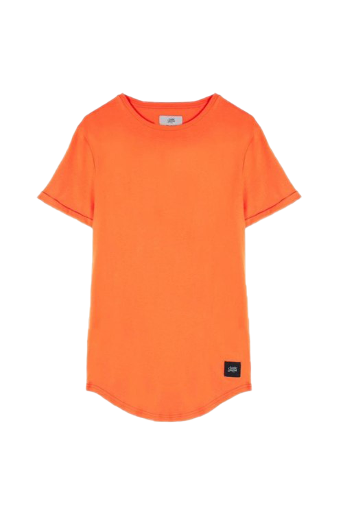 일반 오렌지 티셔츠 투명 이미지
