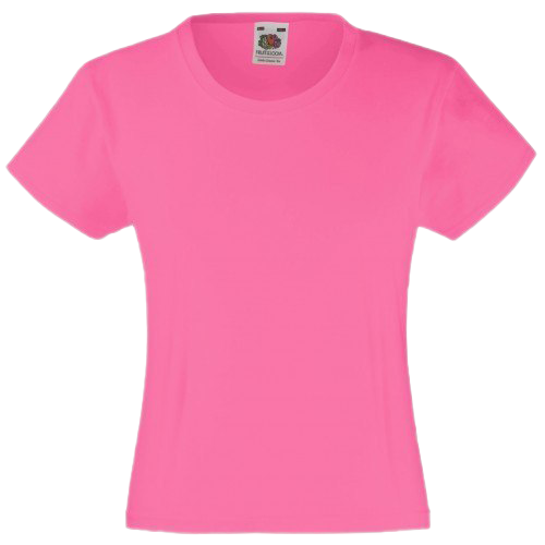 Effen roze T-shirt Gratis PNG-Afbeelding