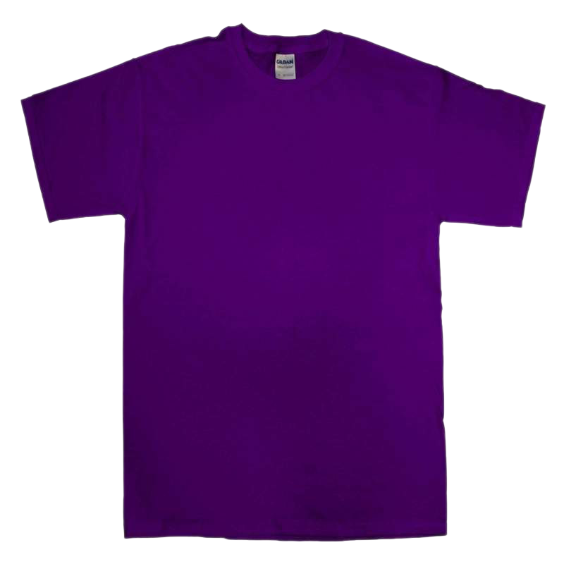 Plain Purple T-Shirt PNG High-Quality Image