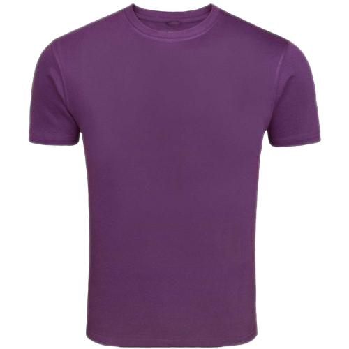 Effen paarse T-shirt PNG-foto