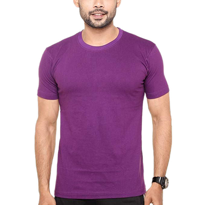 Effen Paars T-shirt PNG Transparant Beeld
