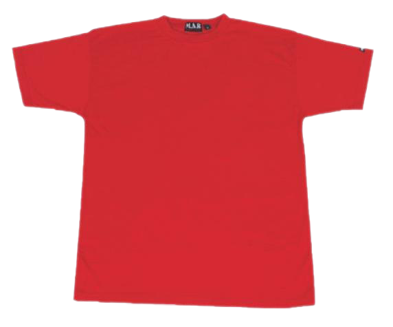 T-shirt vermelho simples fundo PNG