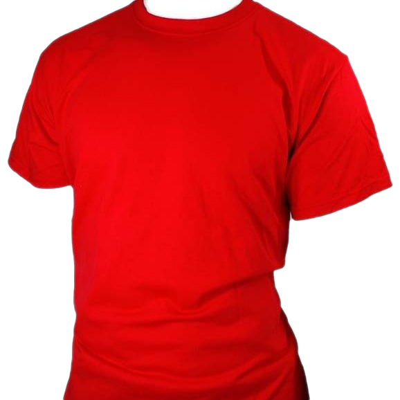 عادي أحمر تي شيرت PNG صورة خلفية شفافة