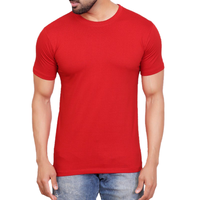 red plain tshirt