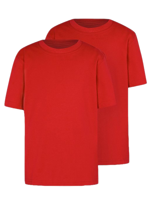 Photo PNG t-shirt merah polos