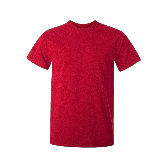 Imagem transparente t-shirt vermelha simples