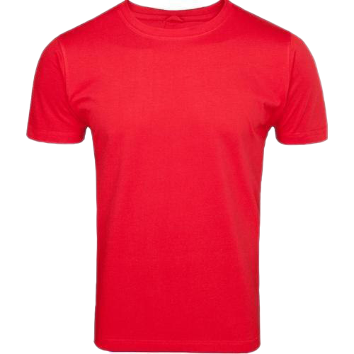 Gambar Transparan t-shirt merah polos