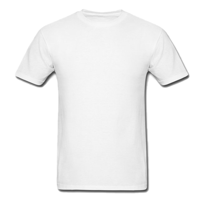 Effen witte T-shirt Download PNG-Afbeelding