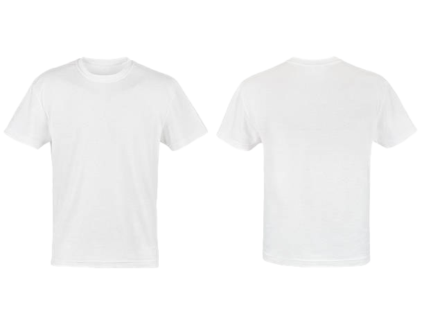 T-shirt putih polos PNG Gambar Transparan