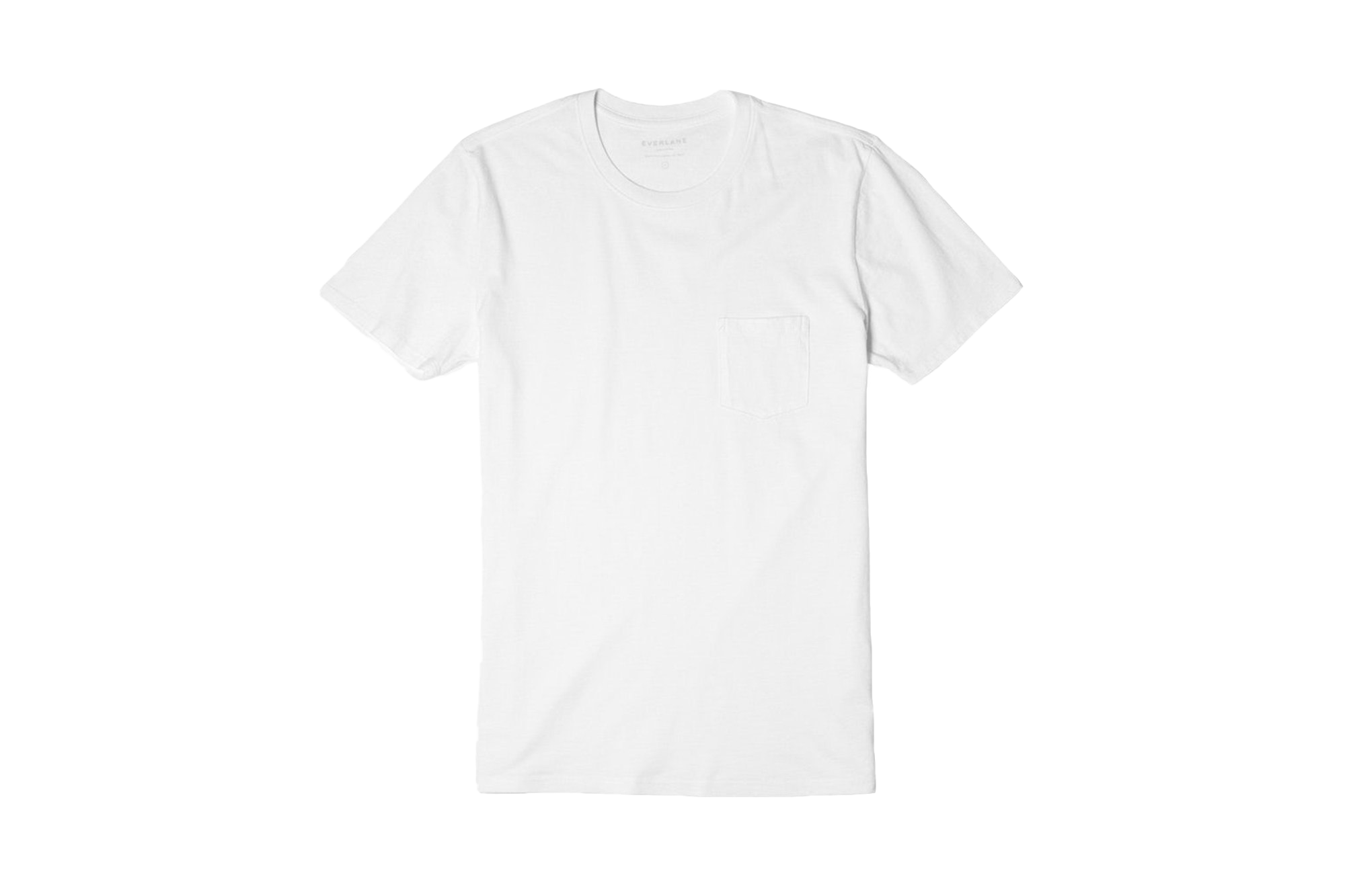 Effen wit t-shirt PNG-Afbeelding