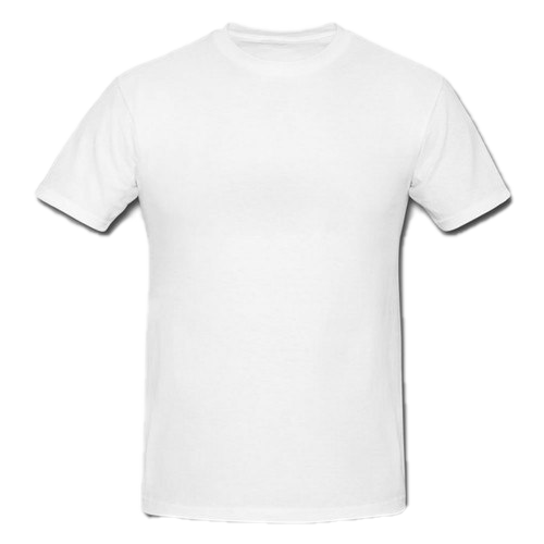 Einfaches weißes T-Shirt transparent Hintergrund PNG