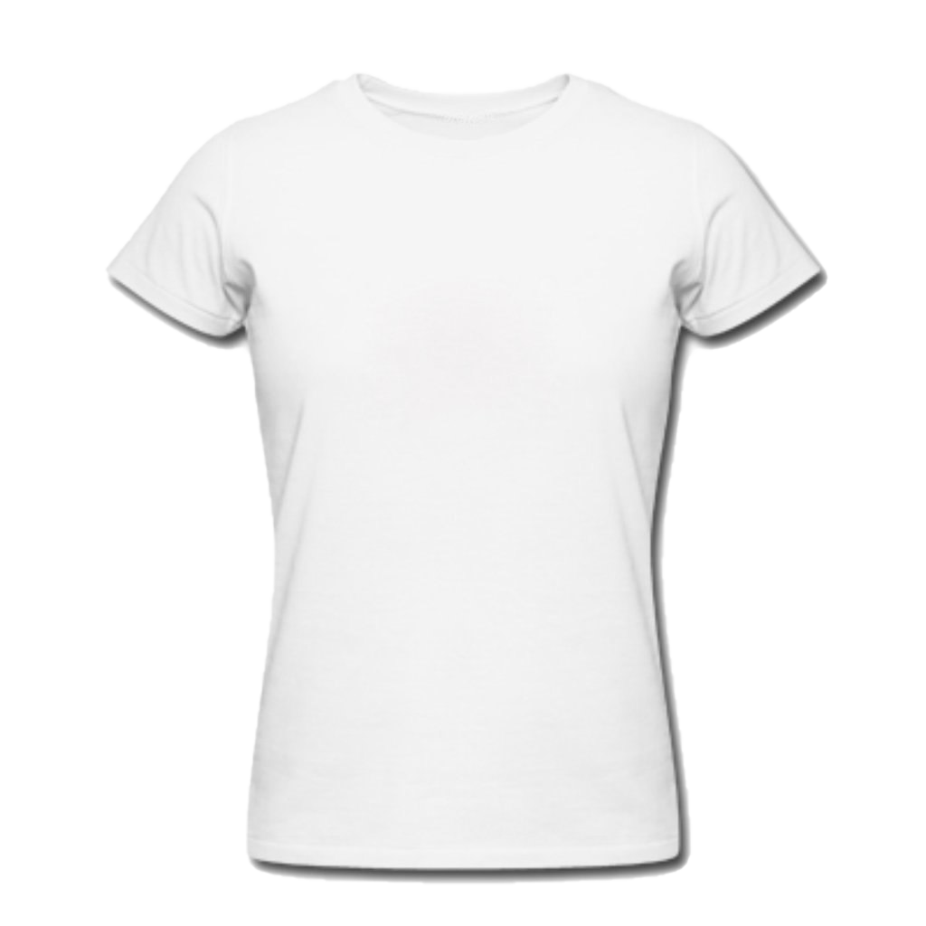 Effen wit t-shirt Transparant