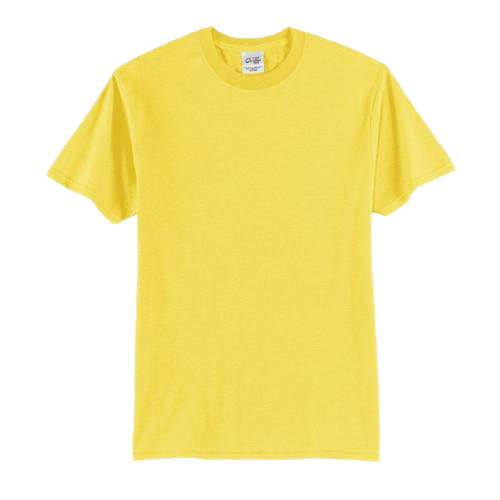T-shirt amarelo simples PNG Baixar imagem