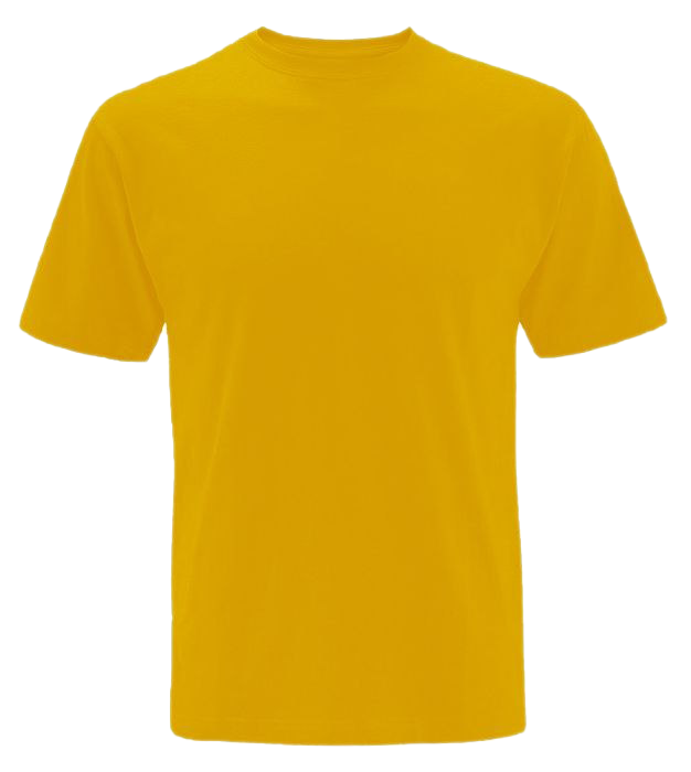 Plain Yellow T-Shirt PNG High-Quality Image