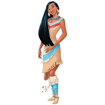 Pocahontas transparentes Bild