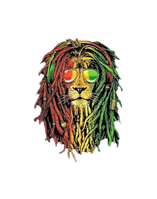 Rasta Lion PNG Background Image