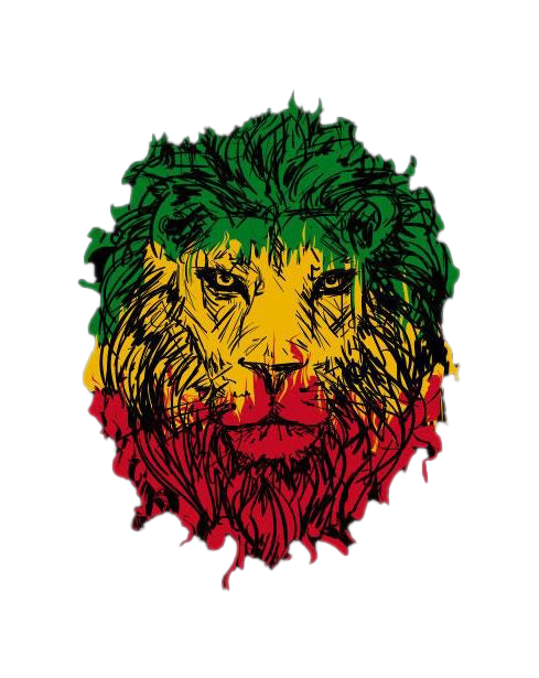 Rasta Lion PNG High-Quality Image
