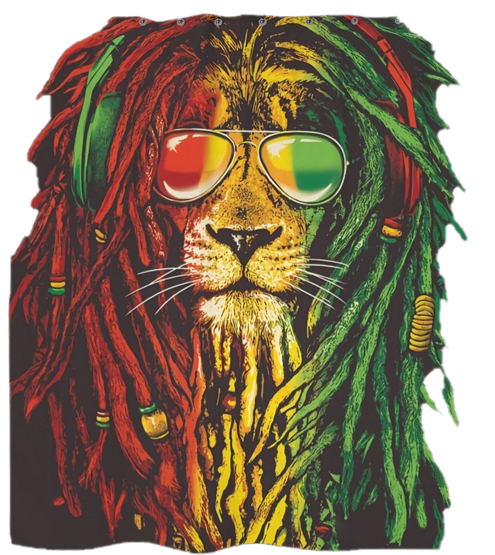 Rasta Lion Transparent Image