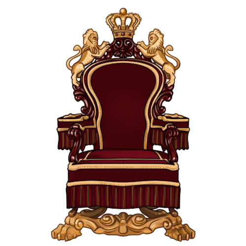 Red Throne Transparent Image