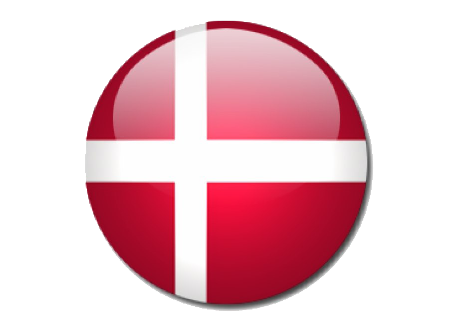 Round Denmark Flag PNG Image Background