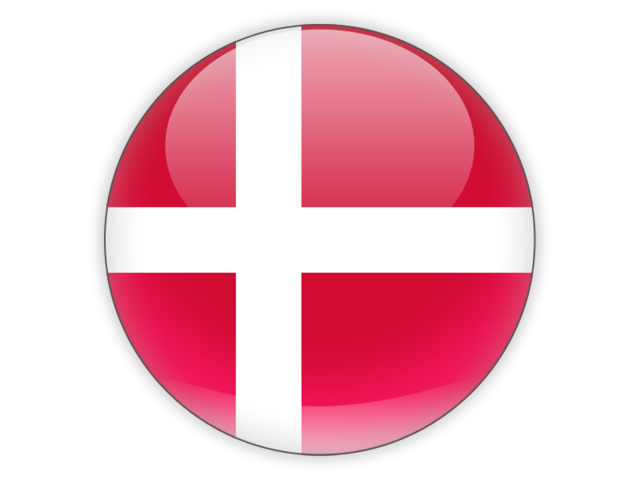 Round Denmark Flag Transparent Image
