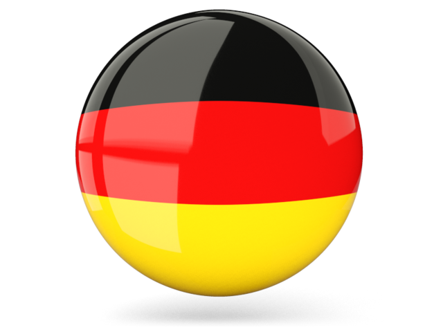 Rund Deutschland Flagge Transparentes Bild