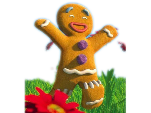 Running Gingerbread Man PNG Free Download