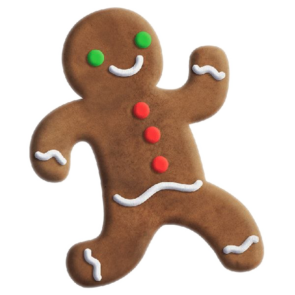 Pagpapatakbo ng Gingerbread man Transparent Image