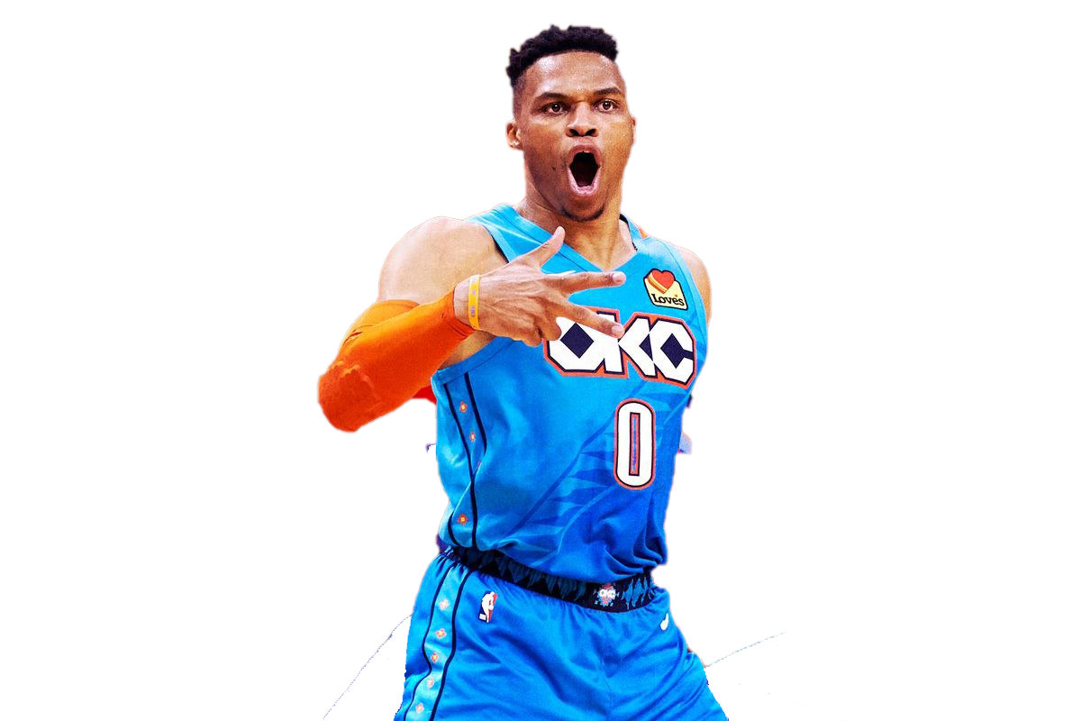 Russell westbrook PNG image fond Transparent